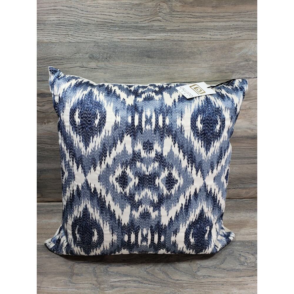 Callisto Home Ikat Feather Filled Decorative Throw Pillow
